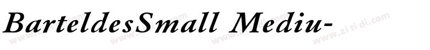 BarteldesSmall Mediu字体转换